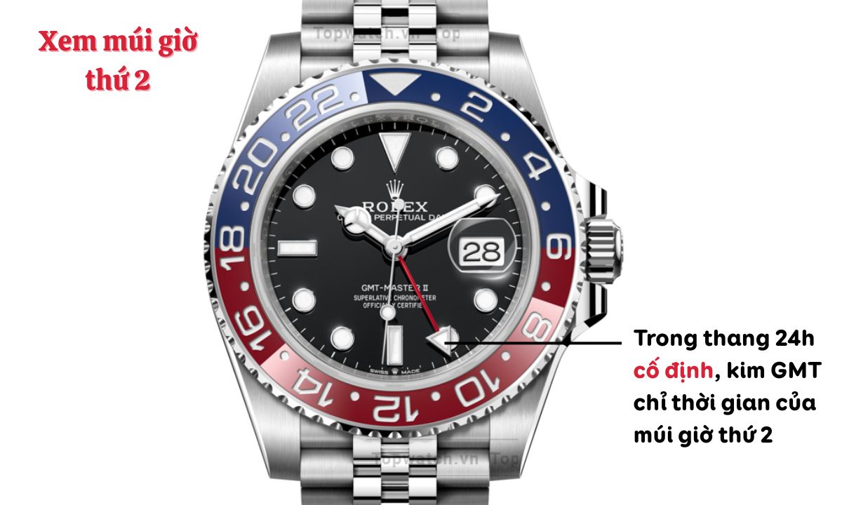 cách chỉnh giờ gmt đồng hồ