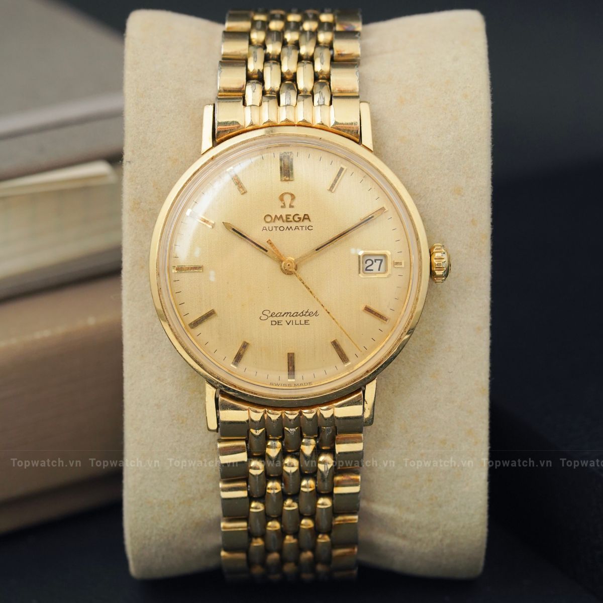 Đồng hồ Omega Seamaster De Ville Men’s Automatic Wristwatch Swiss Gold FIlled