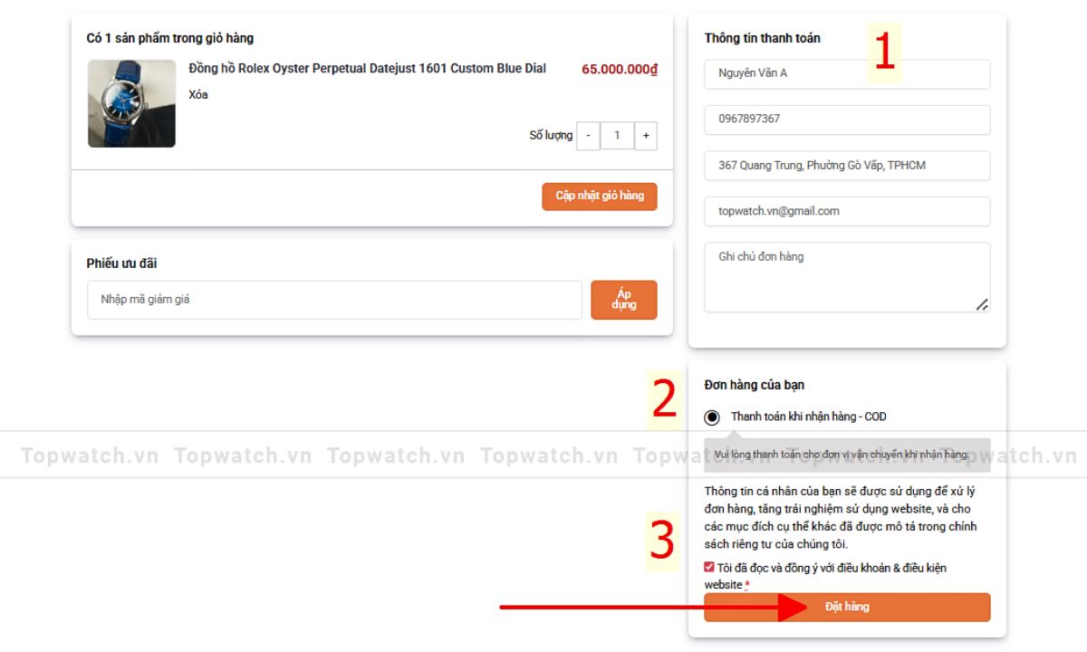 Hướng Dẫn Mua Hàng huong dan dat hang buoc 3