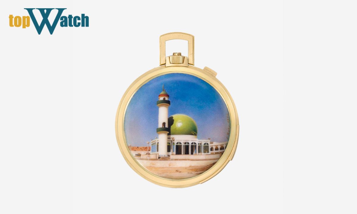 Men tráng nền trắng “email grand feu” của đồng hồ bỏ túi thế kỷ 18