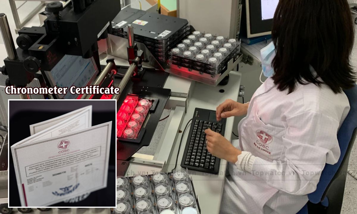 Chronometer là gì? Tiêu chí để đồng hồ đạt chứng nhận COSC automatic chronometer là gì