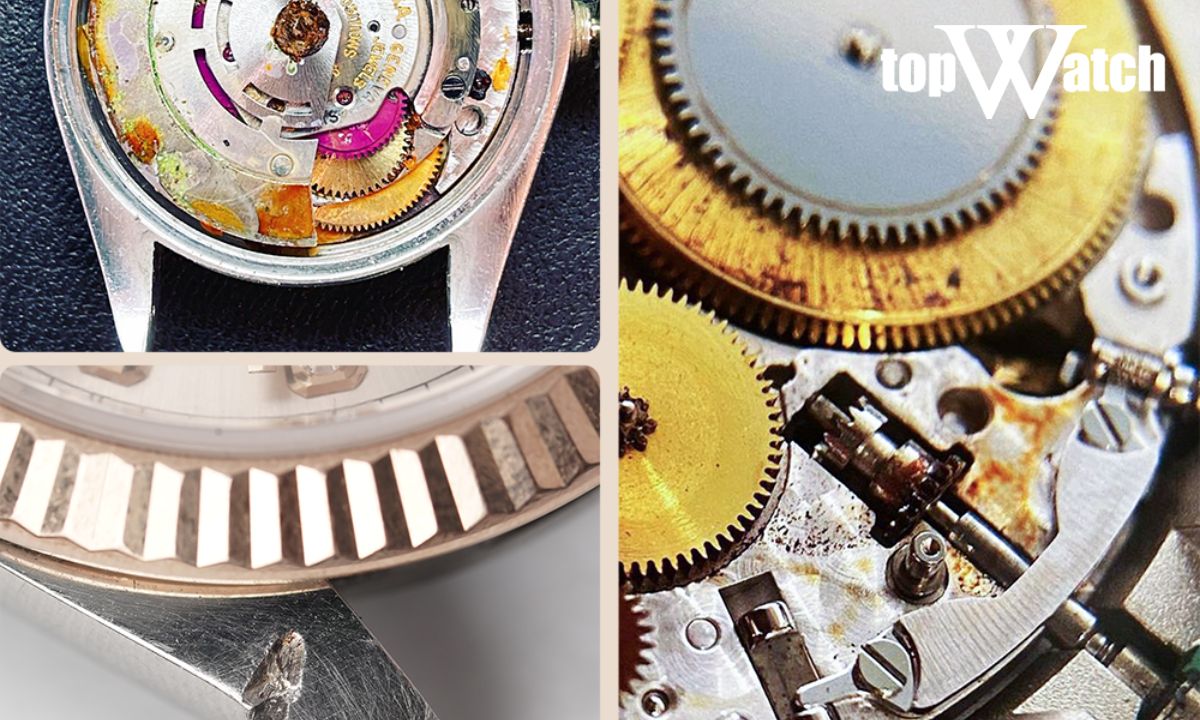 lau dầu đồng hồ