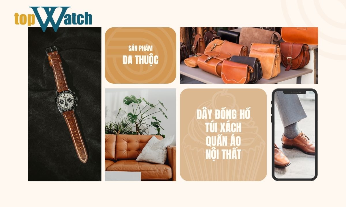 ứng dụng của da thuộc