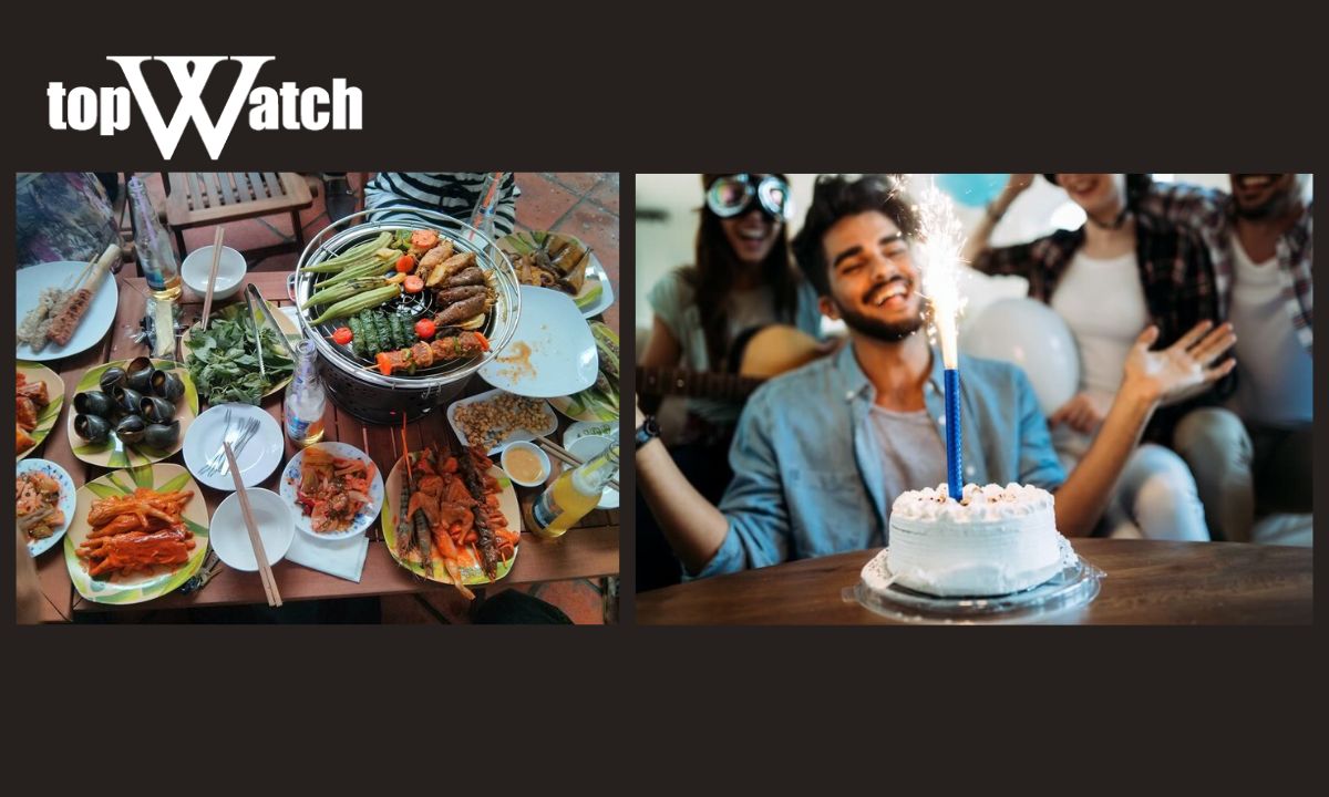 Tiệc nướng và sinh nhật cùng bạn bè vui vẻ