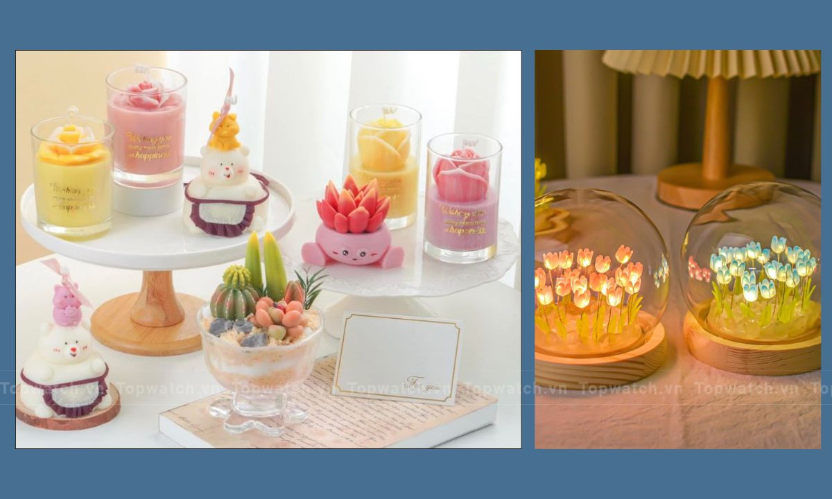 Gợi ý 30+ quà sinh nhật cho bạn thân là con gái ấn tượng, độc đáo và ý nghĩa Nến thơm và đèn ngủ dễ thương