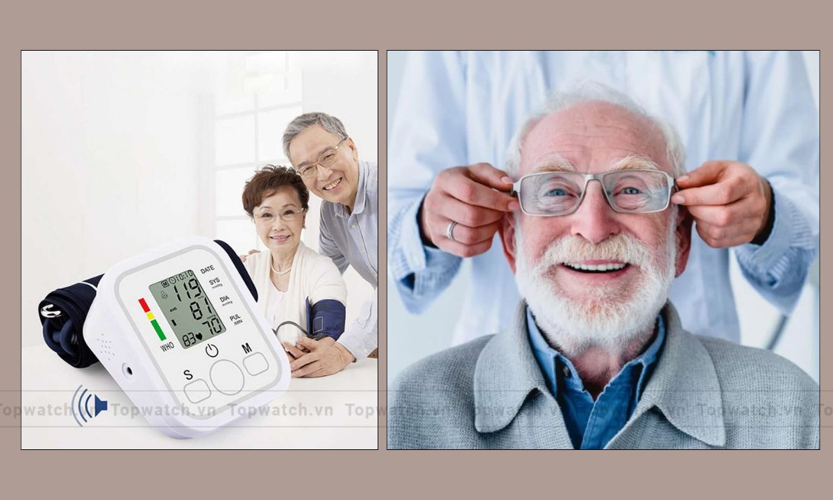 Máy đo huyết áp và Kính lão