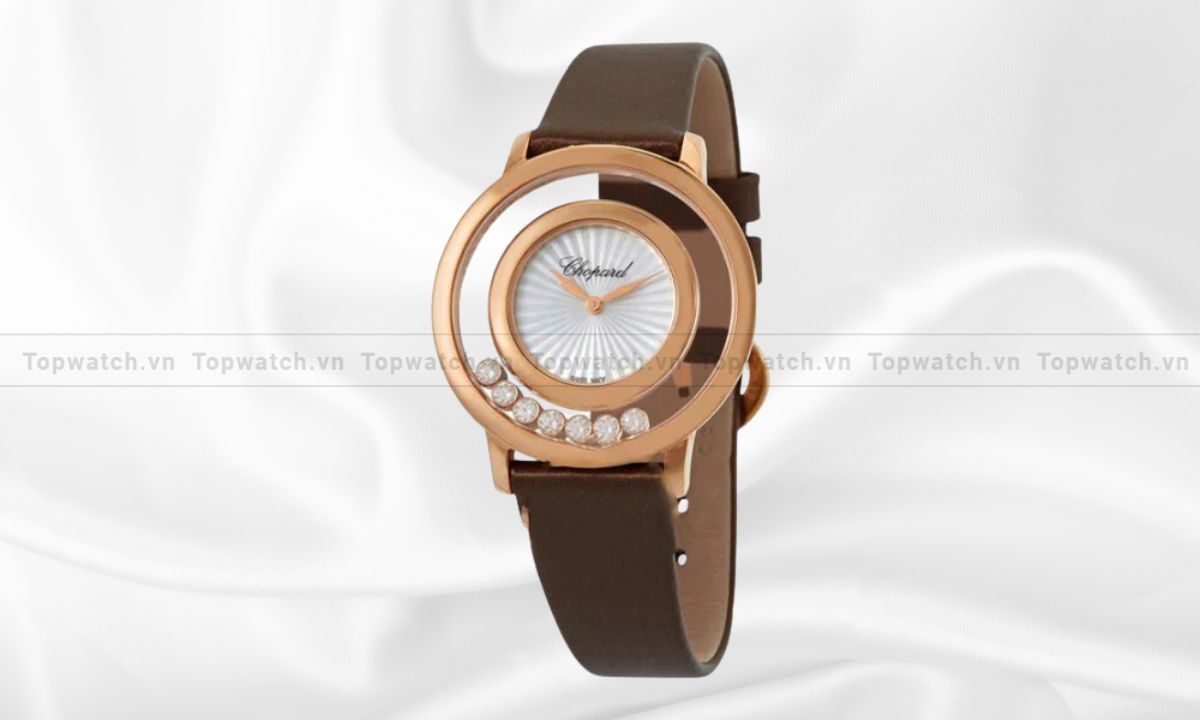 5 tuyệt tác đồng hồ Chopard nữ đính đá biểu tượng dành cho phái đẹp Đồng hồ Chopard Happy Diamonds Icons 209429-5101