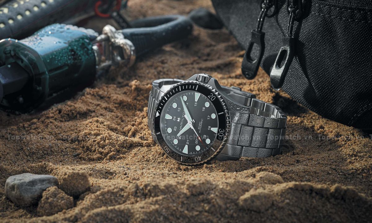 Đồng hồ Hamilton của nước nào? Có đáng mua không? Đồng hồ Hamilton Khaki Navy Scuba Automatic 43mm H82515130