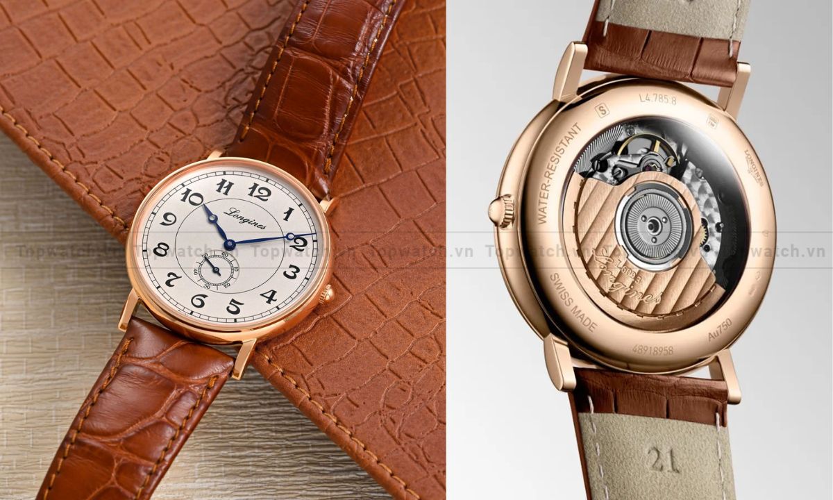 11 mẫu đồng hồ Longines lộ cơ sang trọng, đáng sở hữu Đồng hồ Longines Presence Heritage L4.785.8.73.2