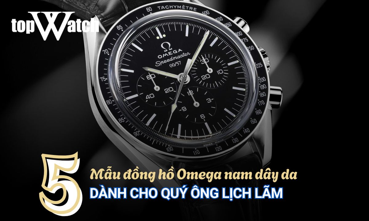 đồng hồ omega nam dây da