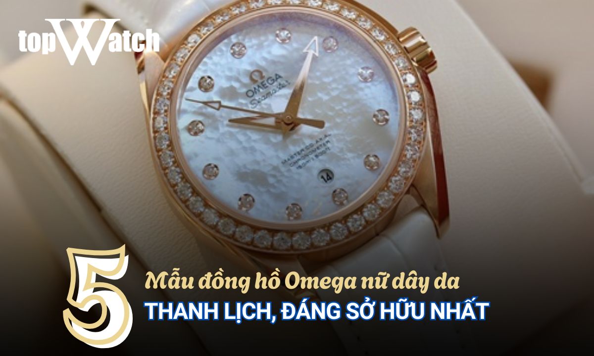 dong ho omega nu day da