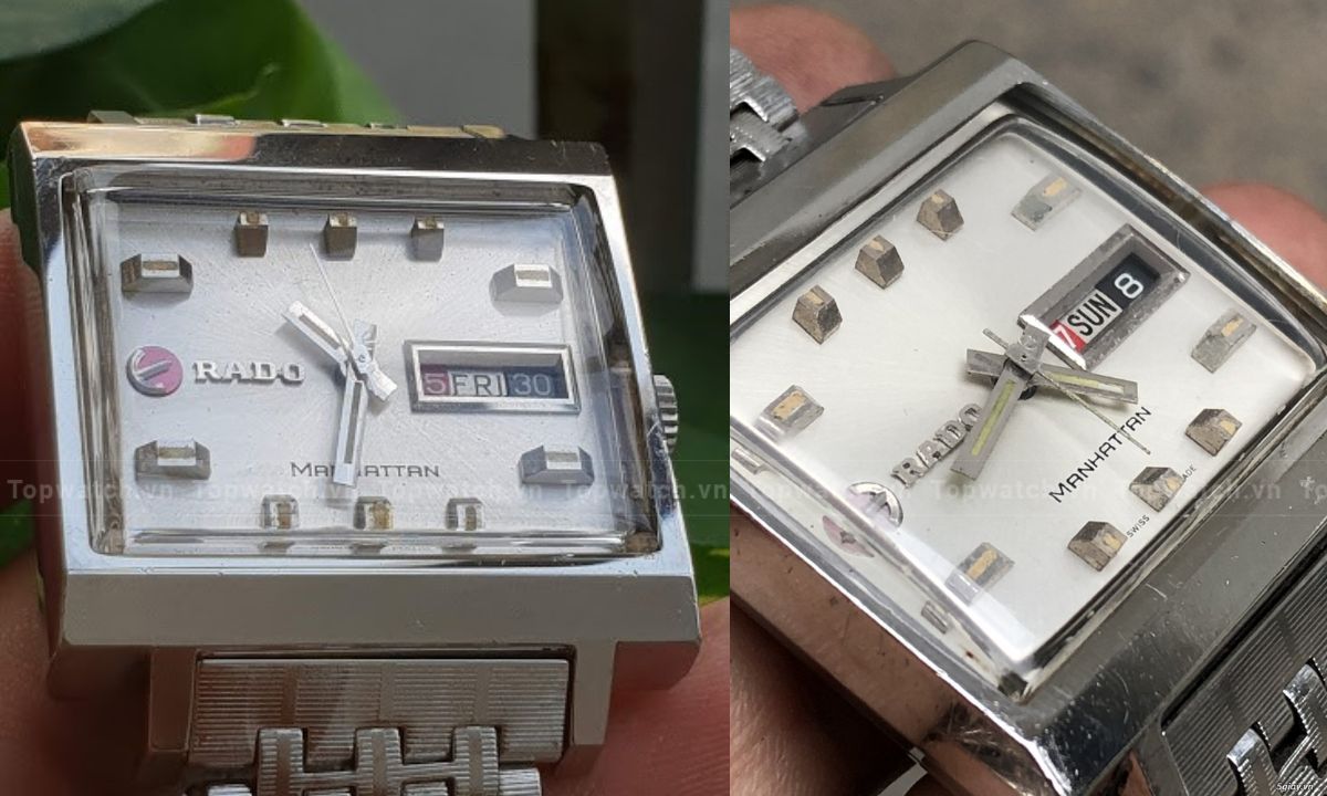 Top 7 mẫu đồng hồ Rado cổ đình đám trong giới sưu tầm Đồng hồ Rado Manhattan cổ đời đầu