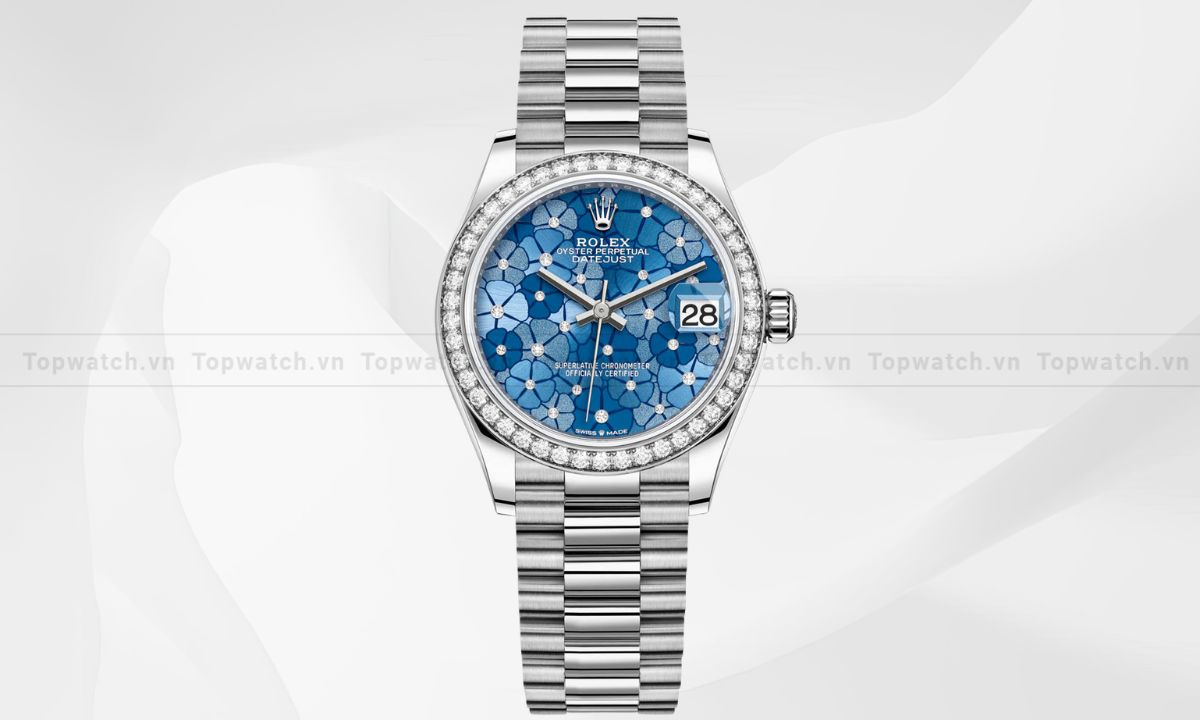 Top 12 mẫu đồng hồ Rolex nữ đính kim cương sang trọng, sành điệu Đồng hồ Rolex Datejust 31 M278289RBR-0025