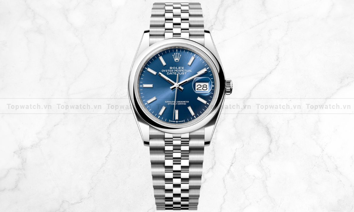 Top 12 đồng hồ Rolex mặt xanh đại dương sang trọng, độc đáo Đồng hồ Rolex Datejust 36mm M126200-0005