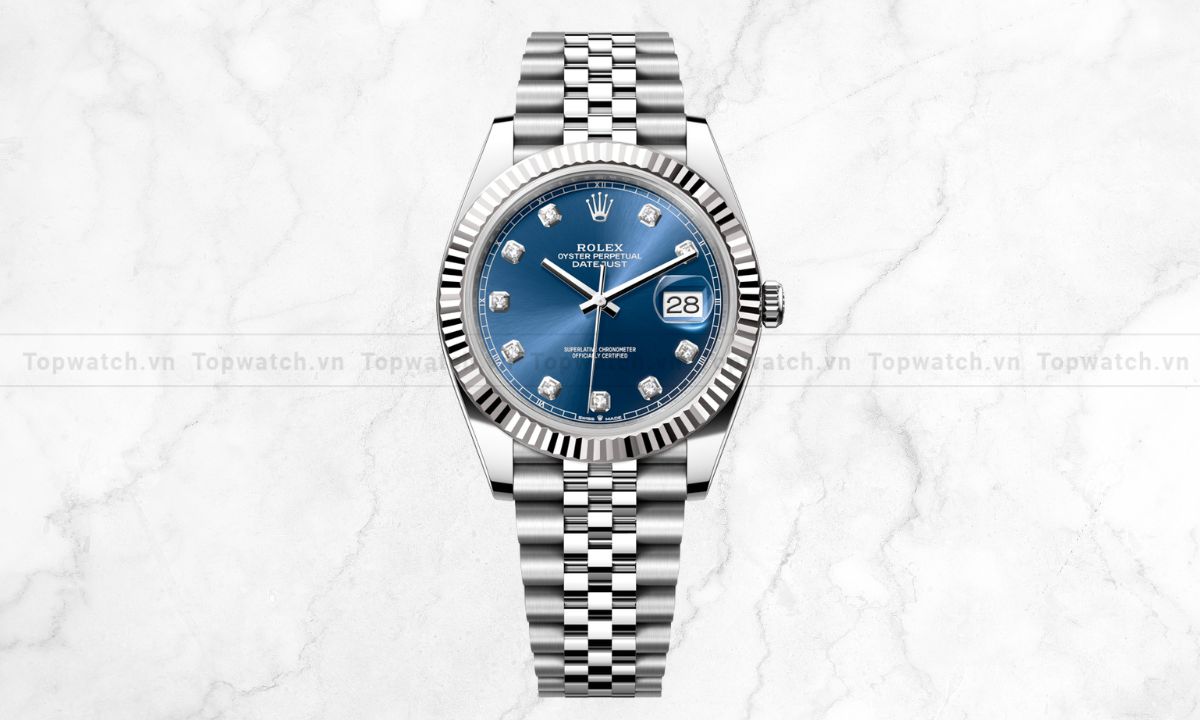 Top 12 đồng hồ Rolex mặt xanh đại dương sang trọng, độc đáo Đồng hồ Rolex Datejust 41mm M126334-0016