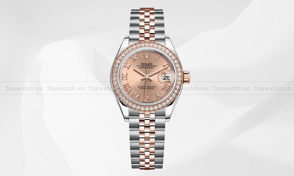 Top 12 mẫu đồng hồ Rolex nữ đính kim cương sang trọng, sành điệu Đồng hồ Rolex Lady-Datejust M279381RBR-0025