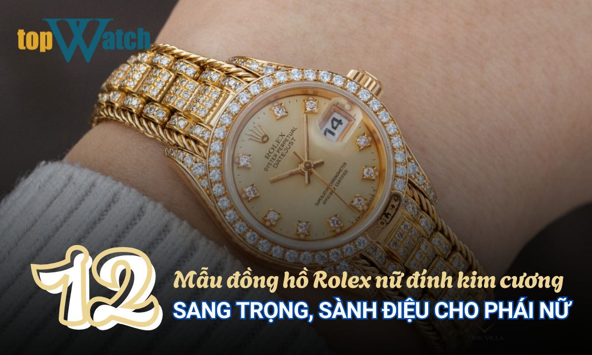 đồng hồ rolex nữ đính kim cương