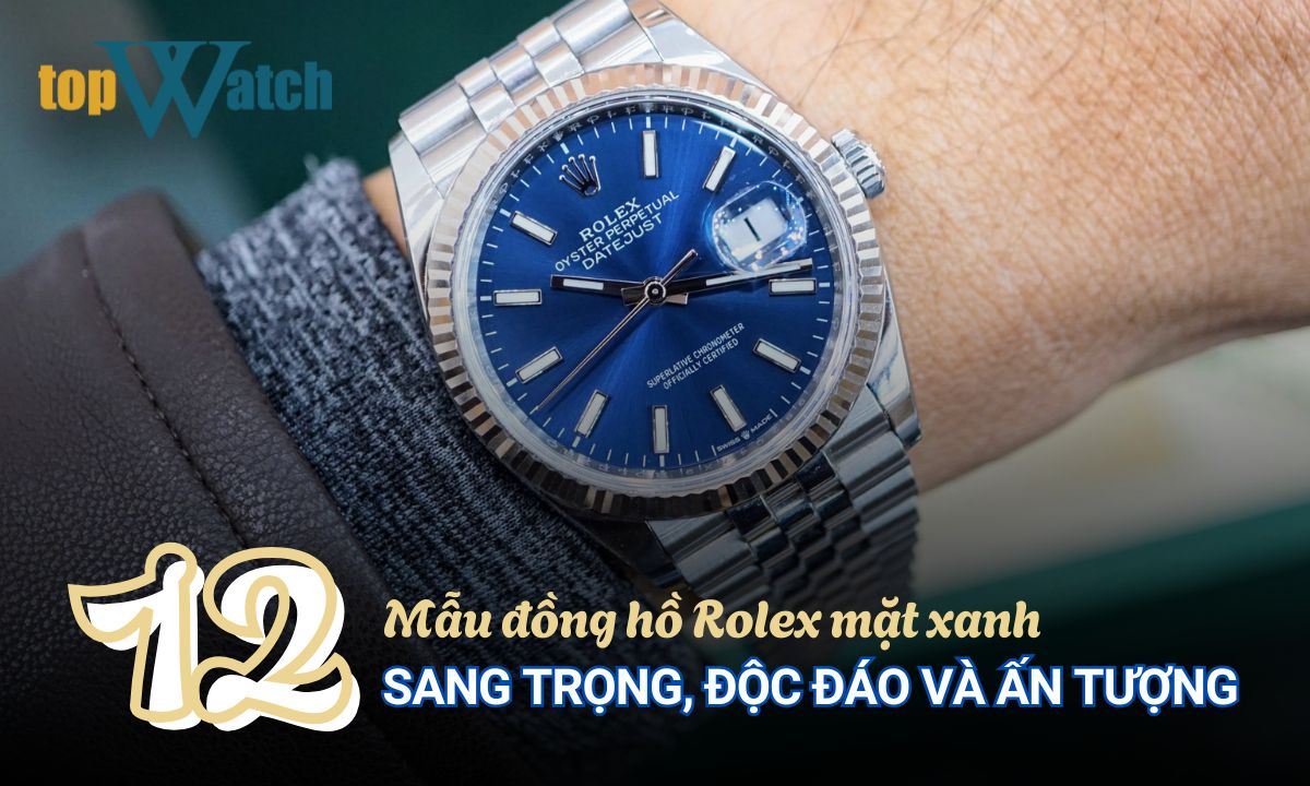 đồng hồ rolex mặt xanh