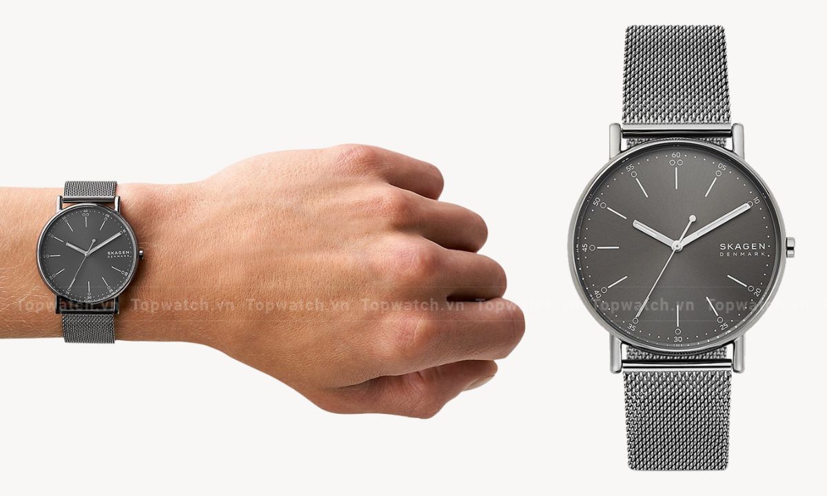 Đồng hồ Skagen của nước nào? Có tốt không? Đồng hồ Nam Skagen Signatur Quartz Grey Dial SKW6577