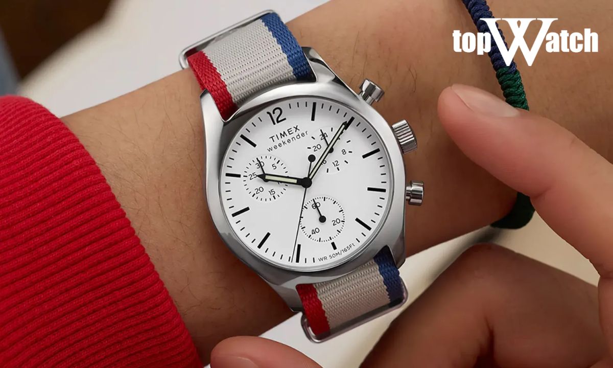 Đồng hồ Timex của nước nào? Có nên mua không? Đồng hồ Timex Weekender New England Chronograph TW2Y15800