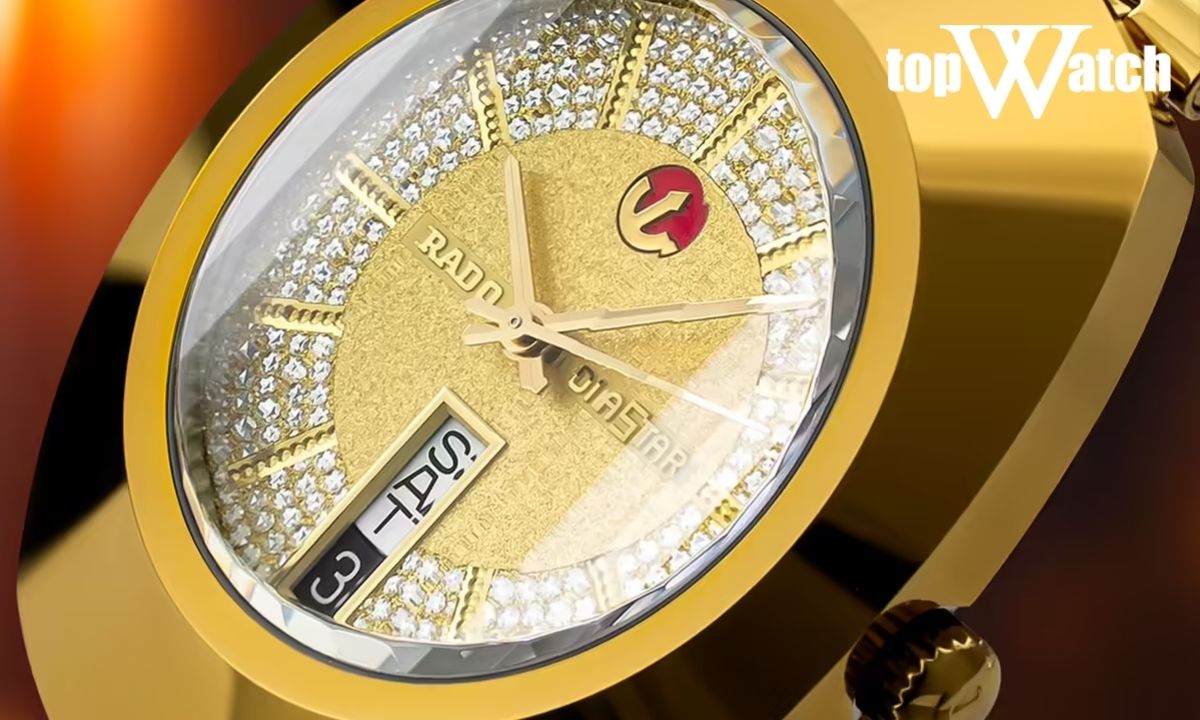Đồng hồ Rado của nước nào sản xuất? Giá bao nhiêu? Biểu tượng mỏ neo xoay đặc trưng trên mặt số thương hiệu Rado