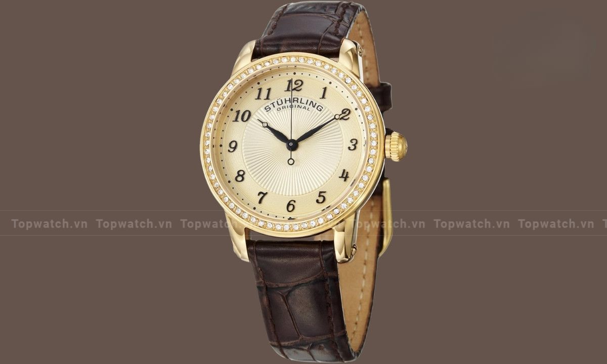Women's Original Symphony 651.02 Quartz Classic Gold Tone Brown Leather Watch
