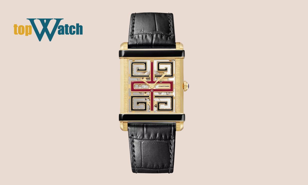 13+ mẫu đồng hồ Cartier lộ cơ độc đáo, ấn tượng Đồng hồ Cartier Tank Chinoise WHTA0016