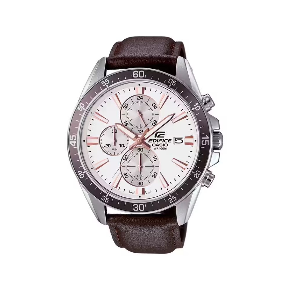 Đồng Hồ Casio Nam EFR-546L-7AVUDF Dây Da 53x47mm