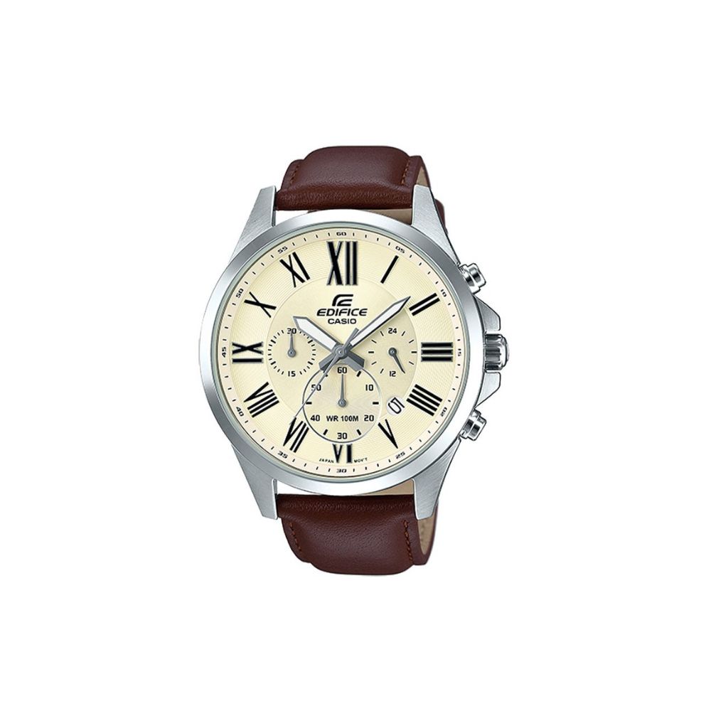 Đồng Hồ Casio Nam EFV-500L-7AVDF Dây Da 47.2mm
