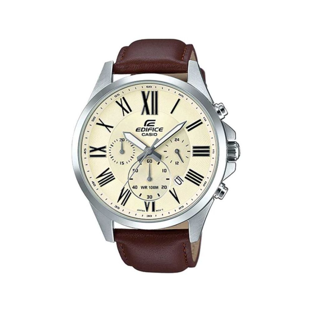 Đồng Hồ Casio Nam EFV-500L-7AVUDF Dây Da 47mm