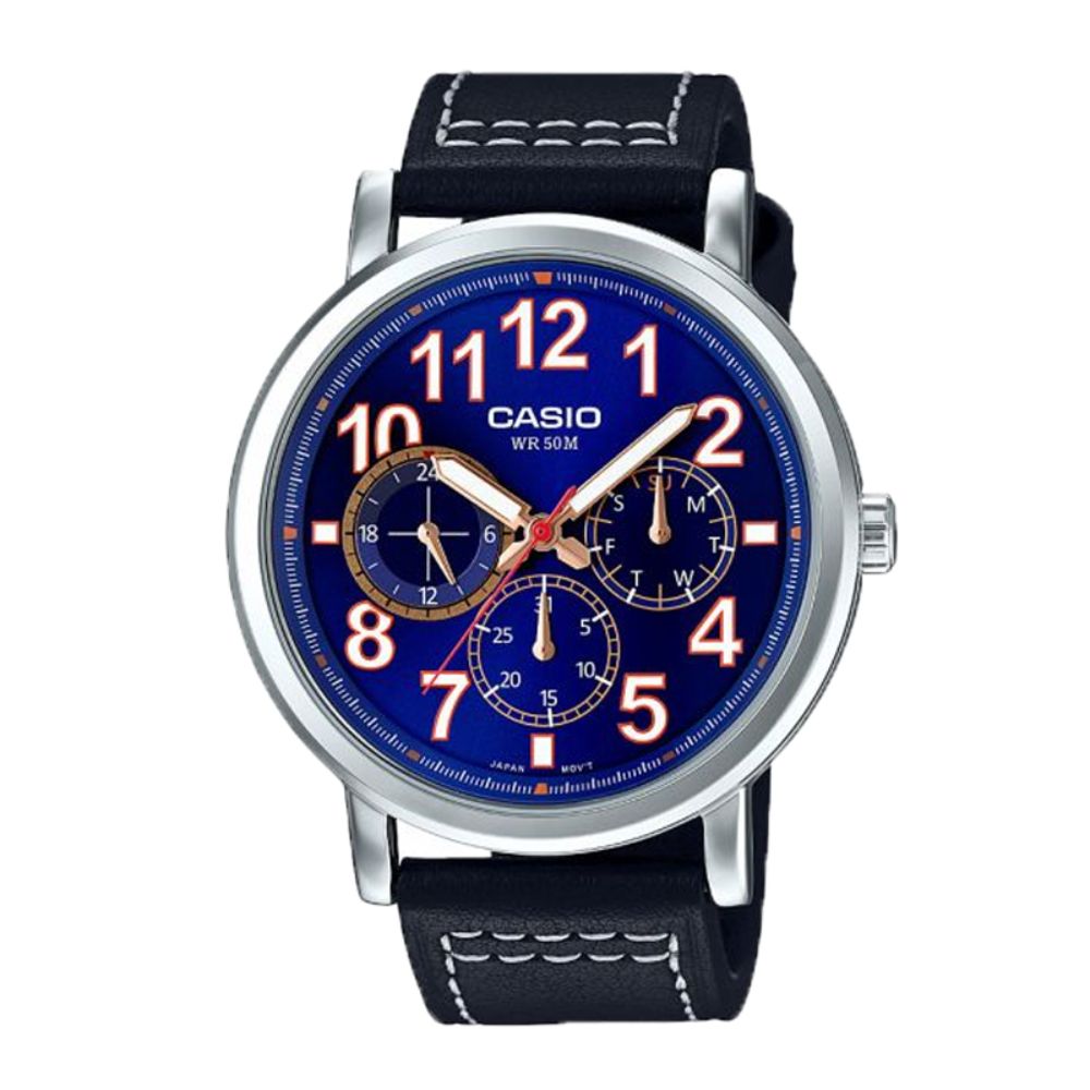 Đồng Hồ Casio Nam MTP-E309L-2B1VDF Dây Da 45mm