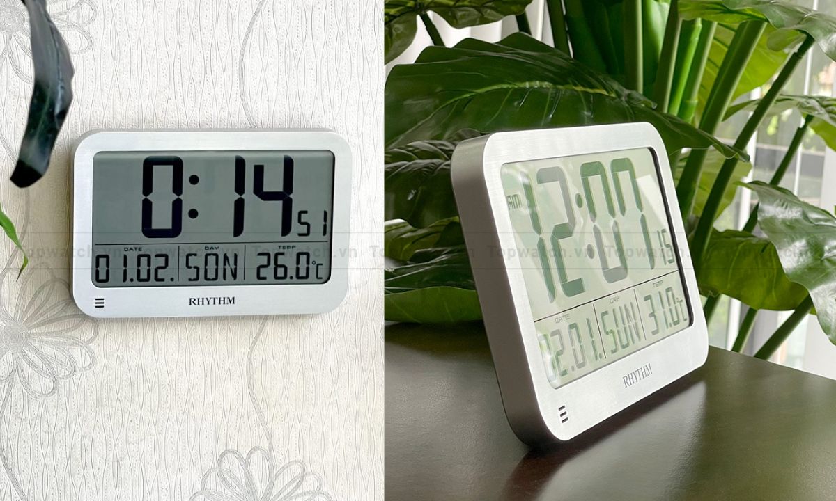 đồng hồ điện tử để bàn Rhythm LCT084NR19