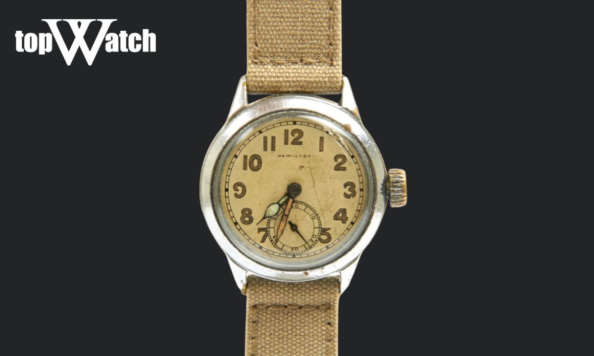 Top 10 mẫu đồng hồ Hamilton cổ giá trị cao qua các thời kỳ Đồng hồ Hamilton Military Hack Watch (1940)