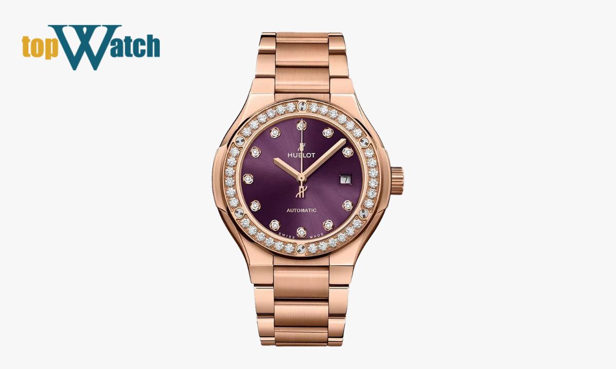 Top 8 mẫu đồng hồ Hublot dây kim loại độc đáo, ấn tượng nhất Đồng hồ Hublot Classic Fusion 585.OX.898V.OX.1204 Watch 33mm