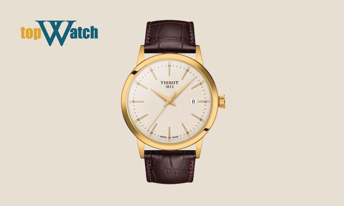Top 11 mẫu đồng hồ Tissot nam dây da đẹp, bán chạy trên thị trường Đồng hồ Nam Tissot Classic Dream T129.410.36.261.00