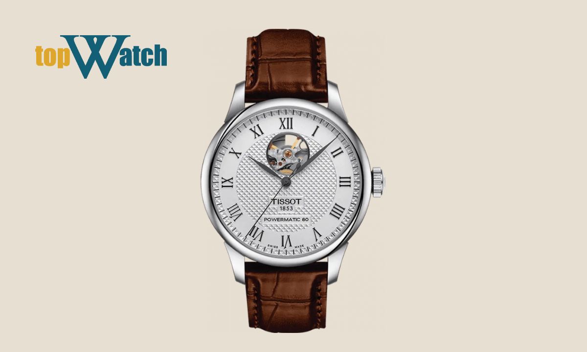 Top 11 mẫu đồng hồ Tissot nam dây da đẹp, bán chạy trên thị trường Đồng Hồ Nam Tissot T-Classic Open Heart T006.407.16.033.01