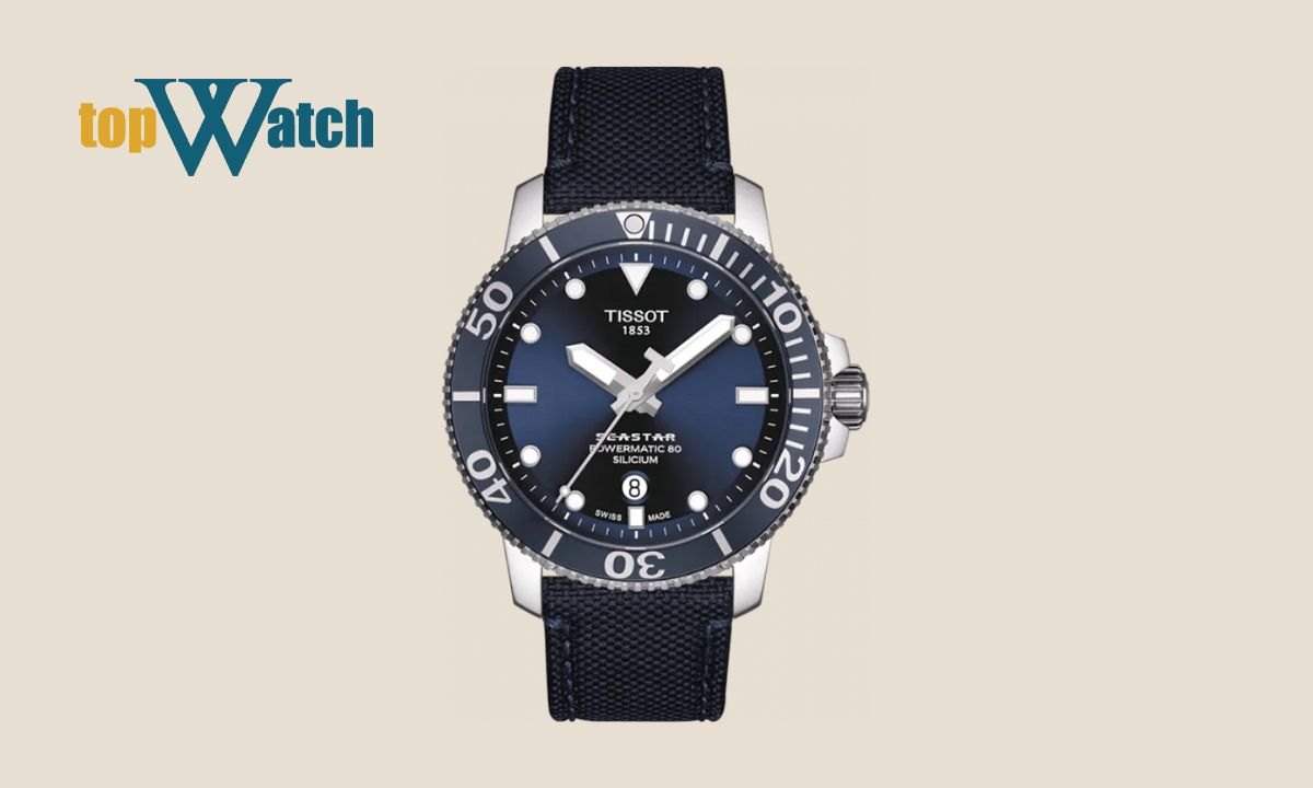 Top 11 mẫu đồng hồ Tissot nam dây da đẹp, bán chạy trên thị trường Đồng Hồ Nam Tissot T-Sport Seastar 1000 T120.407.17.041.01