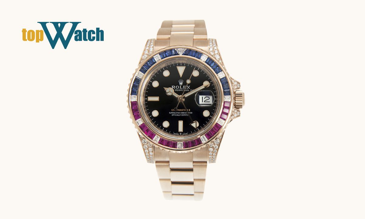 Đồng hồ Rolex GMT Master II Everose Gold 126755Saru