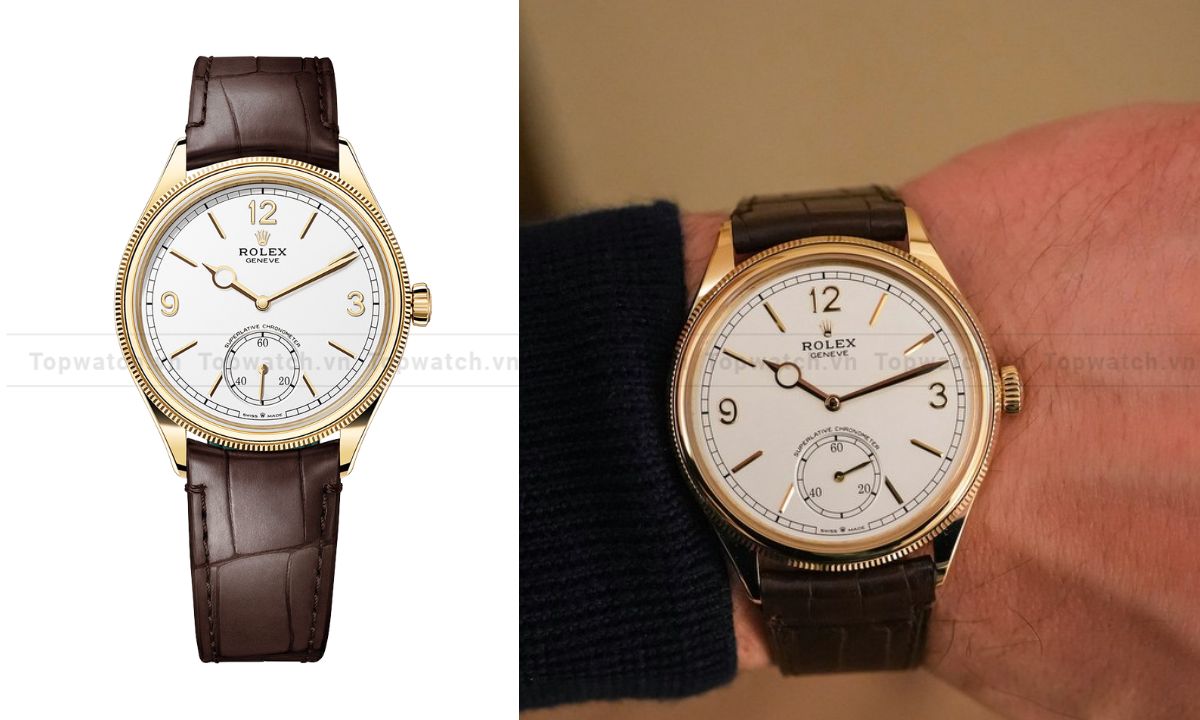 12+ mẫu đồng hồ Rolex dây da cao cấp, thanh lịch vượt thời gian Đồng hồ Rolex Perpetual 1908 M52508-0006