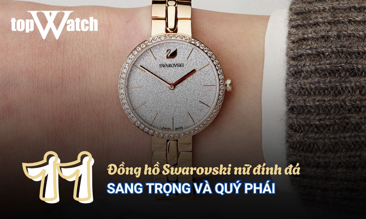 đồng hồ swarovski nữ đính đá