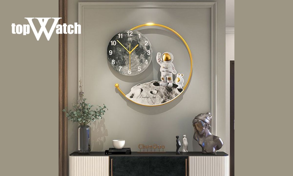 Top 10 mẫu đồng hồ treo tường trang trí phòng ngủ bán chạy Đồng Hồ Treo Tường trang trí Phi Hành Gia