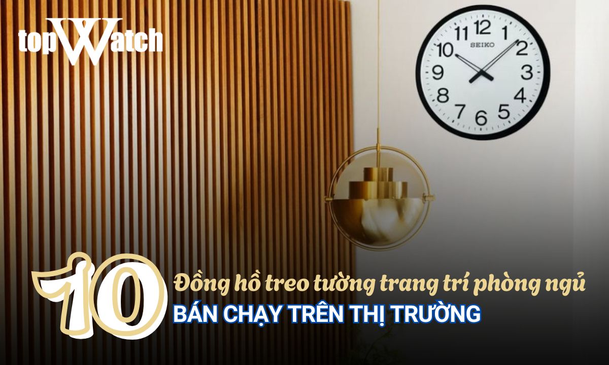 đồng hồ treo tường trang trí phòng ngủ
