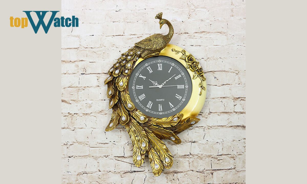 Top 10 mẫu đồng hồ treo tường trang trí phòng ngủ bán chạy Đồng hồ treo tường trang trí Phượng Hoàng