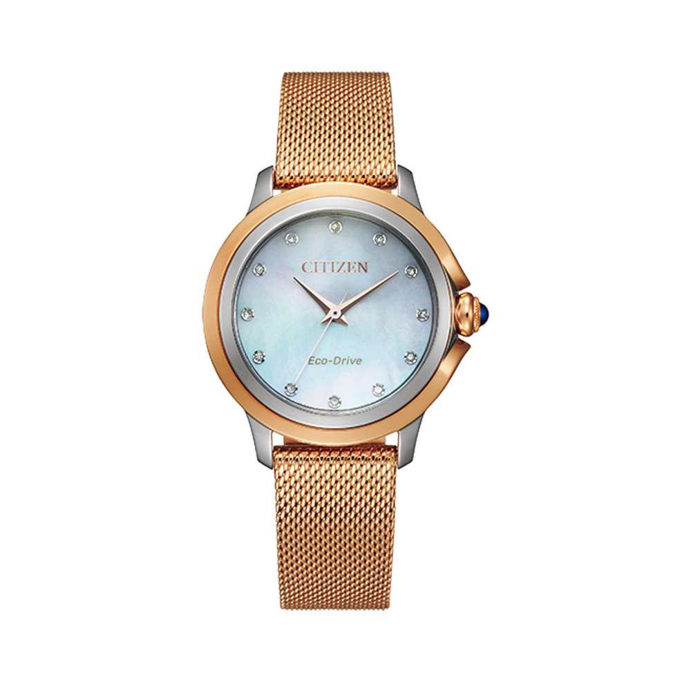 Đồng hồ Citizen Nữ EM0796-75D Dây Mesh 32mm