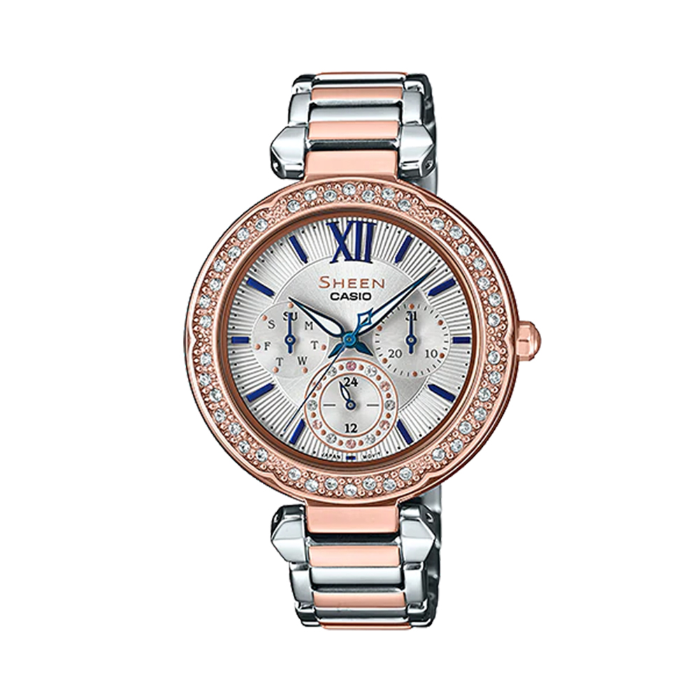 Đồng hồ Casio Nữ SHE-3061SPG-7BUDF Dây Thép Không Gỉ 41mm