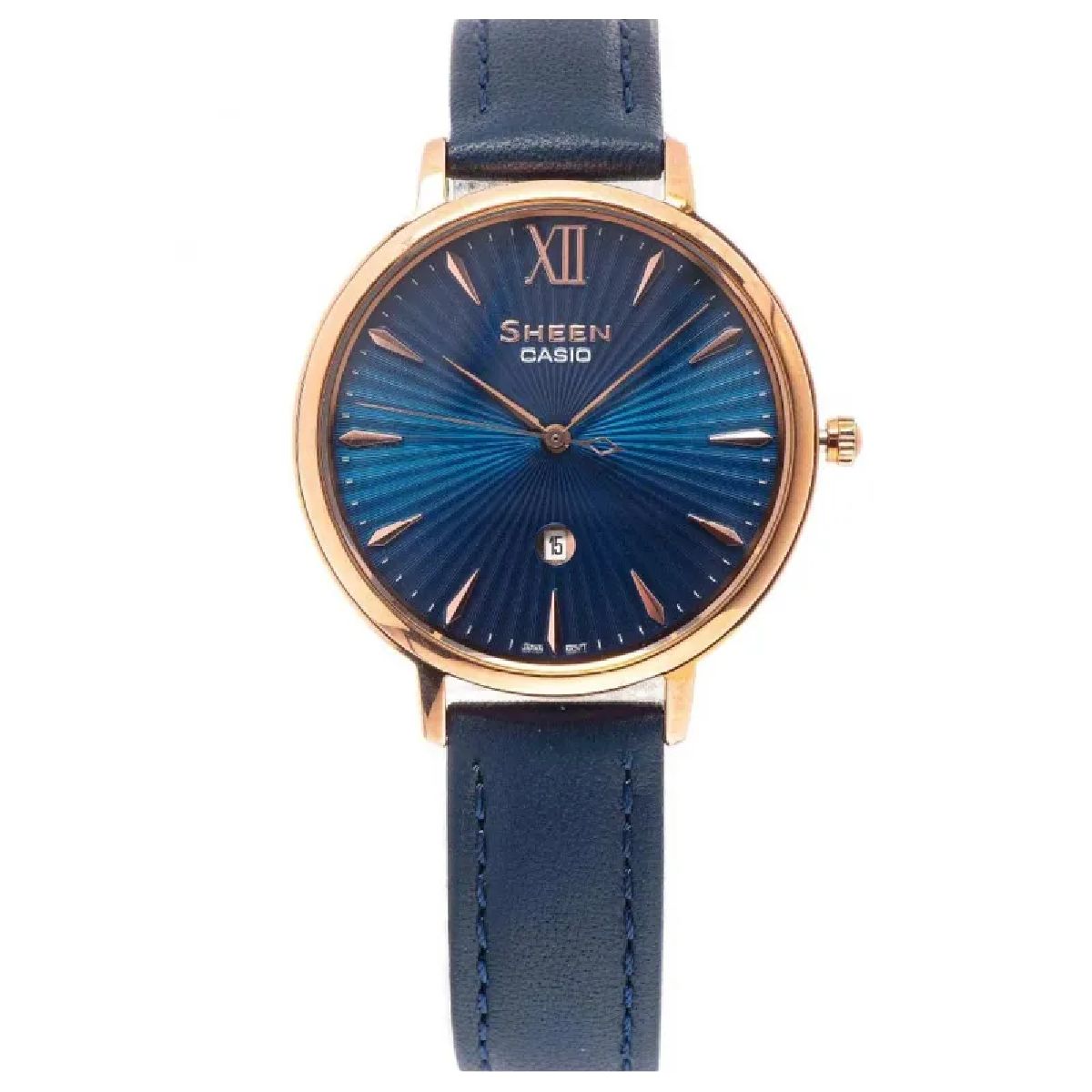 Đồng hồ Casio Nữ SHE-4534PGL-2AUDF Dây Da 34mm