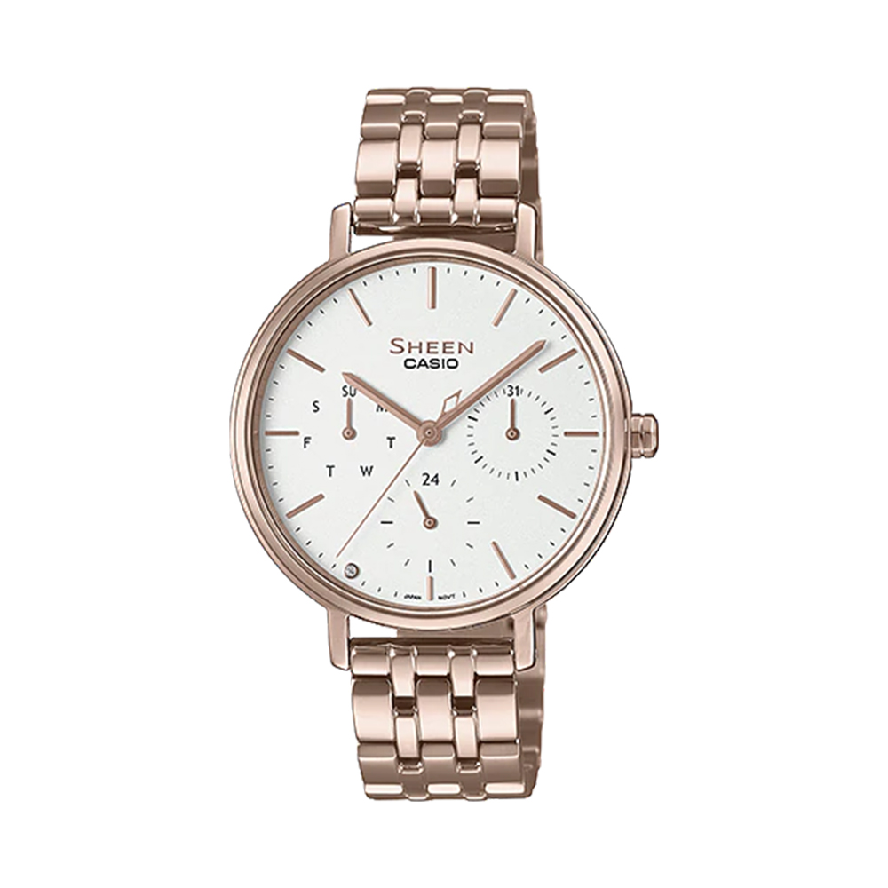 Đồng hồ Casio Unisex SHE-4541CG-7AUDF Dây Thép Không Gỉ 39.6mm