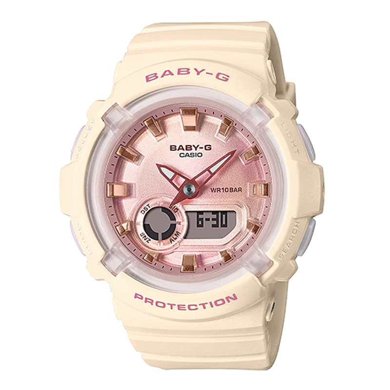 Đồng hồ Casio Unisex BGA-280-4A2DR Dây Cao Su 43.4mm