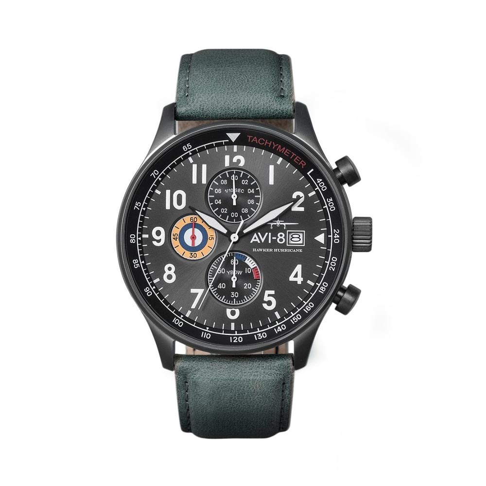 Đồng hồ AVI-8 Nam AV-4011-0D Dây Da 42mm