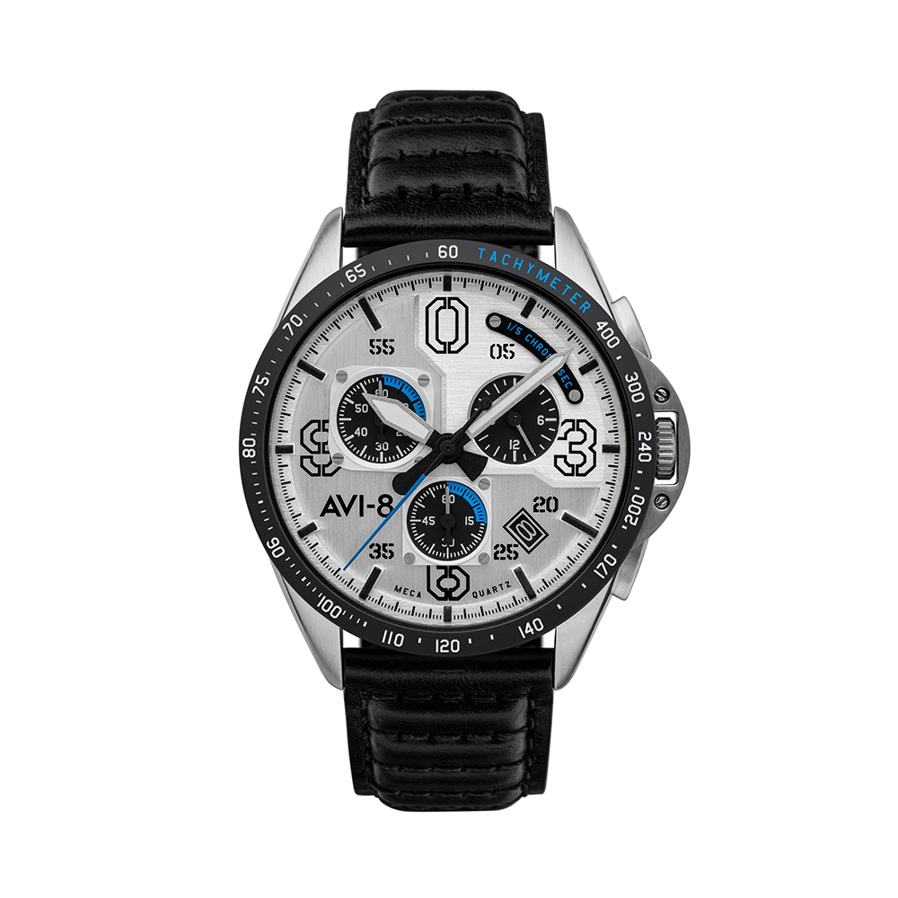 Đồng hồ AVI-8 Nam AV-4077-01 Dây Da 43mm